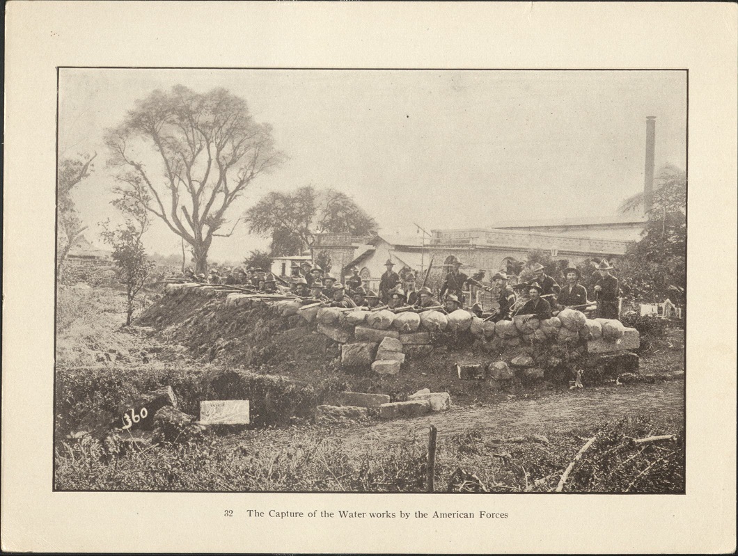 32. The capture of the water works by the American forces.