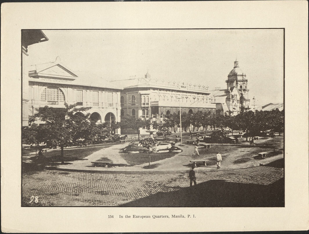 154. In the European quarters [Binondo], Manila, Philippine Islands.