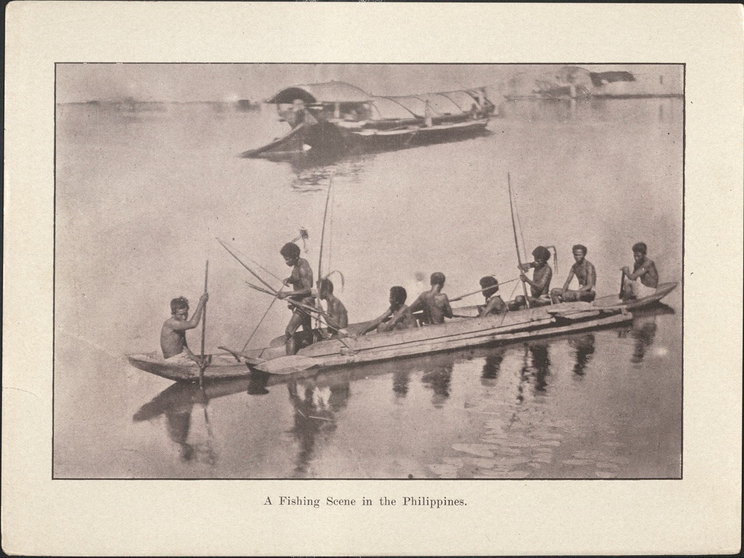 A fishing scene in the Philippines.