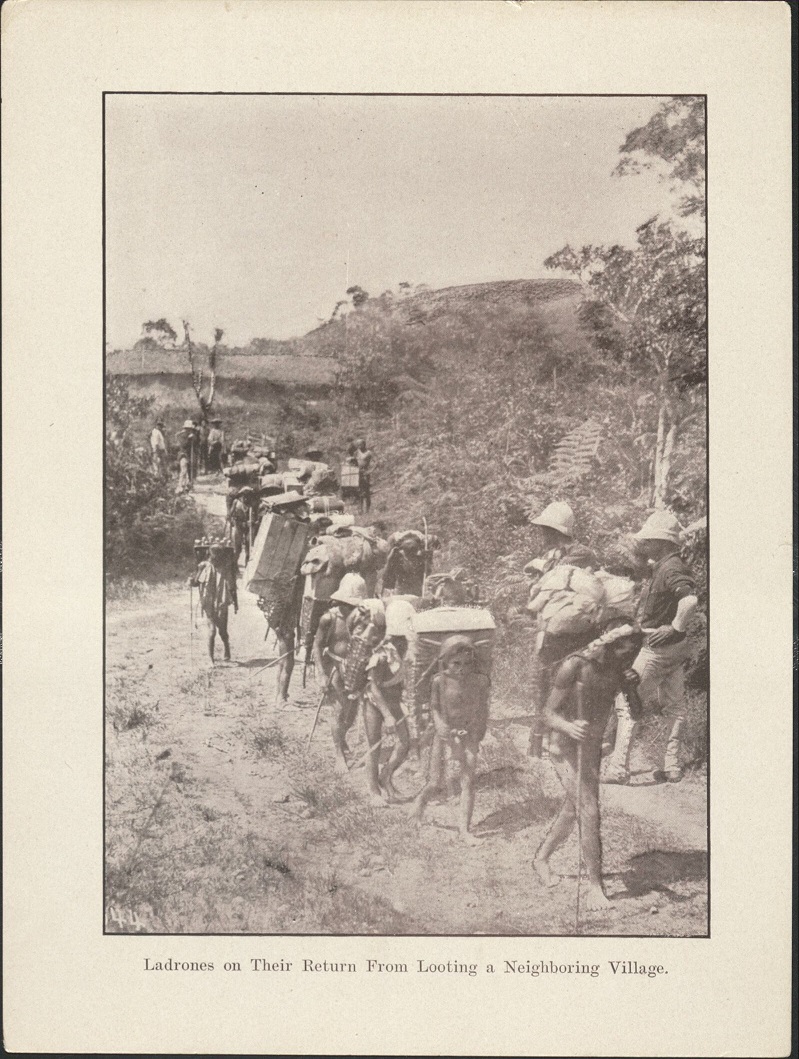 44. Ladrones on their return from looting a neighboring village.