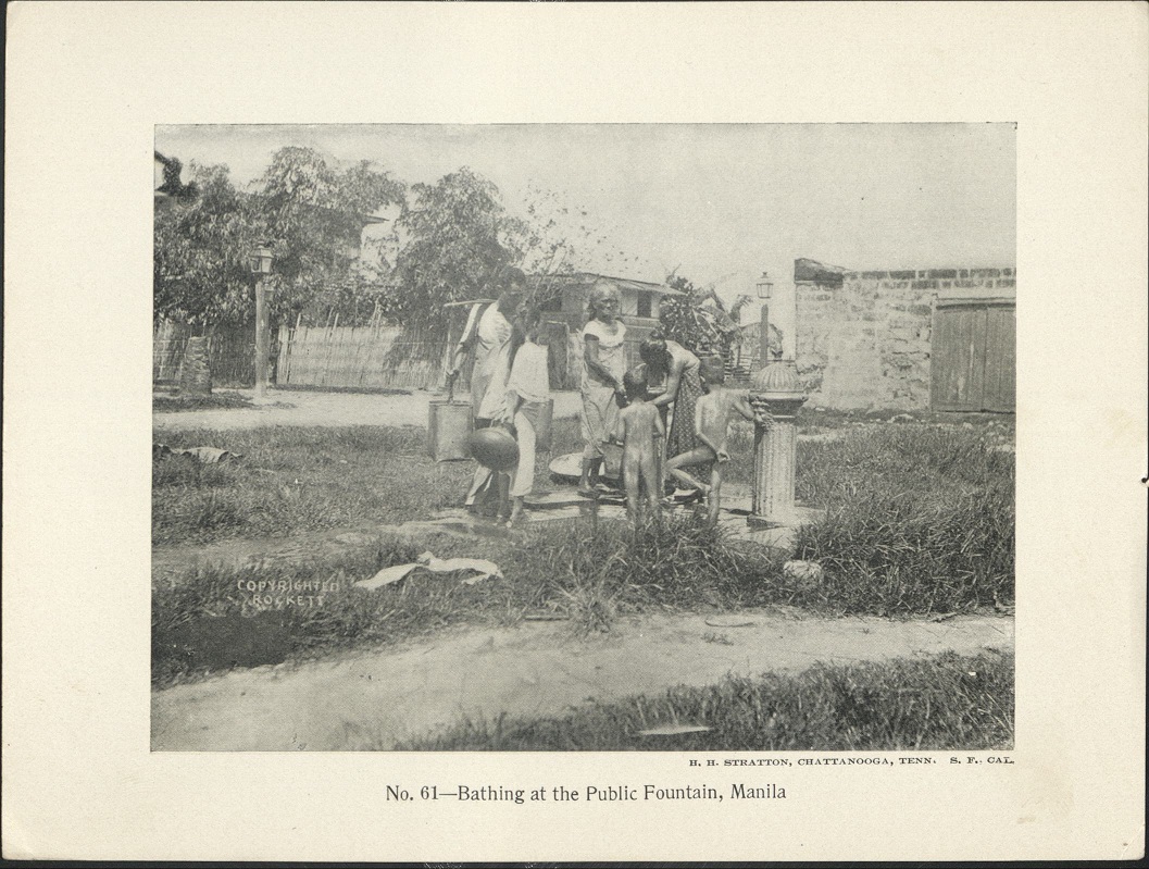 No. 61 – Bathing at the public fountain, Manila.