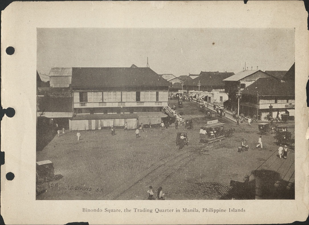 126. Binondo Square, the trading quarter in Manila, Philippine Islands.