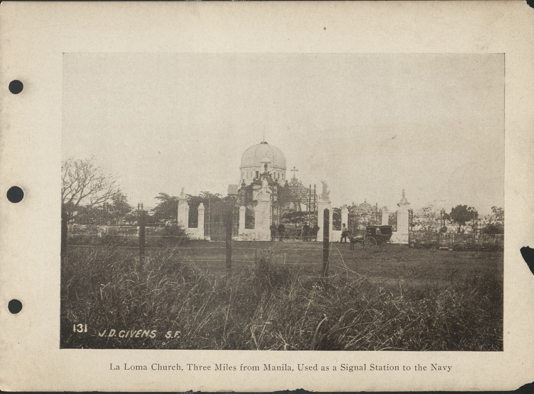 131. La Loma Church, three miles from Manila, used as a signal station for the Navy.