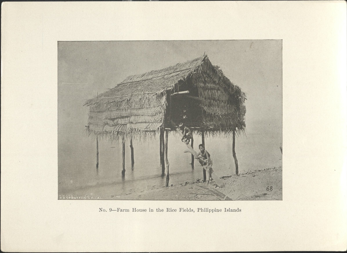 No. 9 – Farm house in the rice fields, Philippine Islands.
