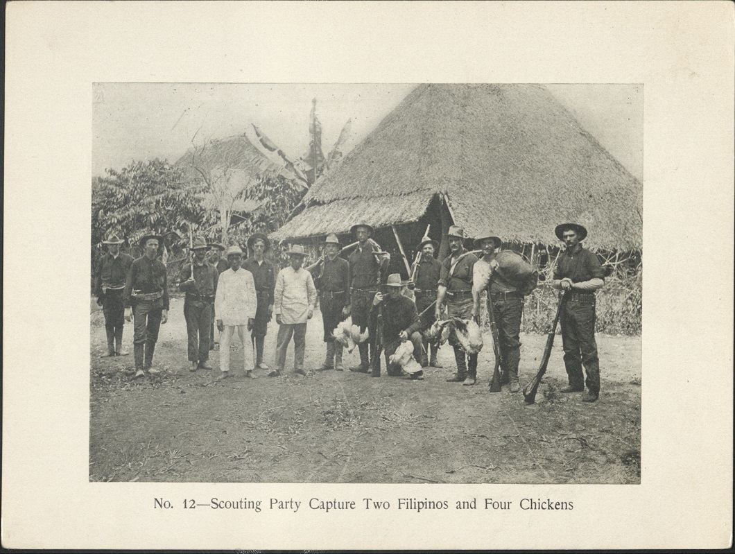 No. 12 – Scouting party capture two Filipinos and four chickens.