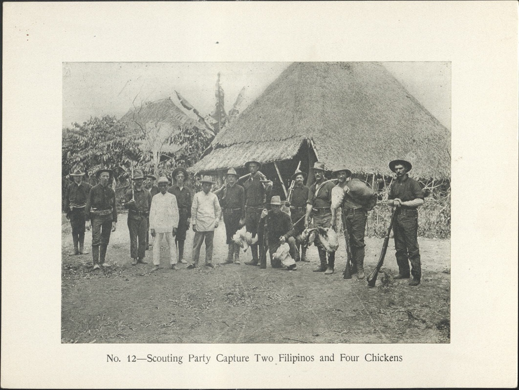 No. 12 – Scouting party capture two Filipinos and four chickens.