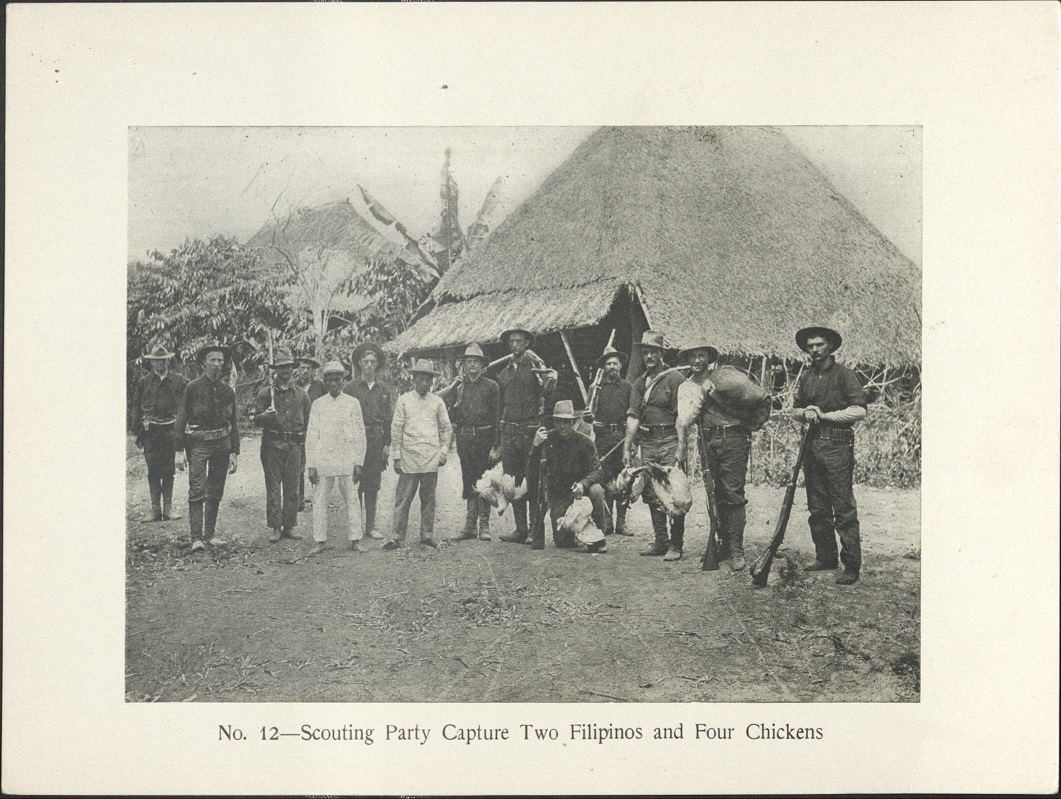 No. 12 – Scouting party capture two Filipinos and four chickens.