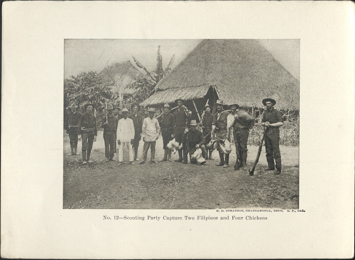 No. 12 – Scouting party capture two Filipinos and four chickens.