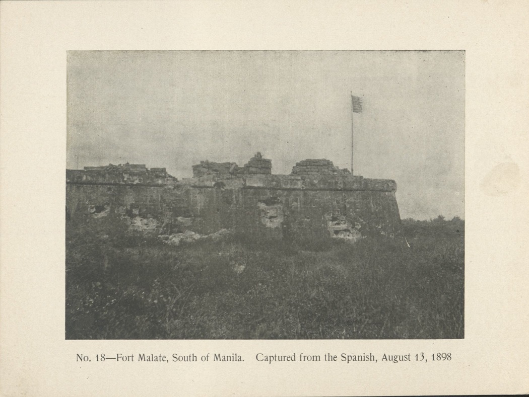 No. 18 – Fort Malate, south of Manila. Captured from the Spanish, August 13, 1898.