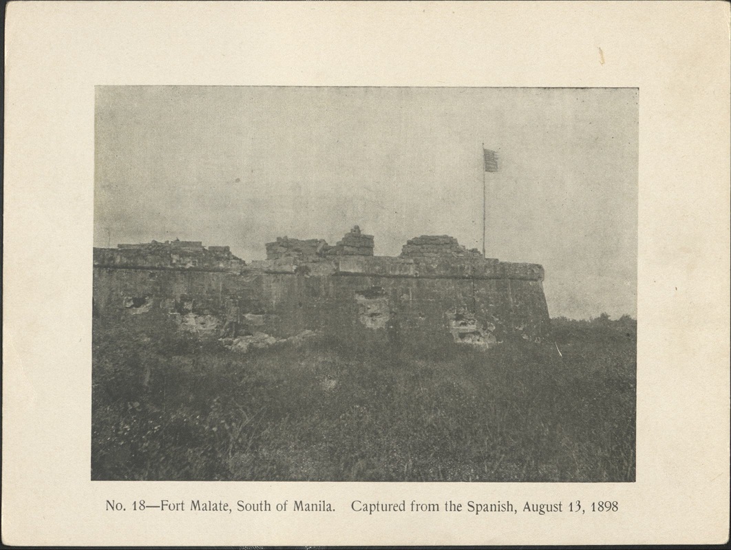 No. 18 – Fort Malate, south of Manila. Captured from the Spanish, August 13, 1898.