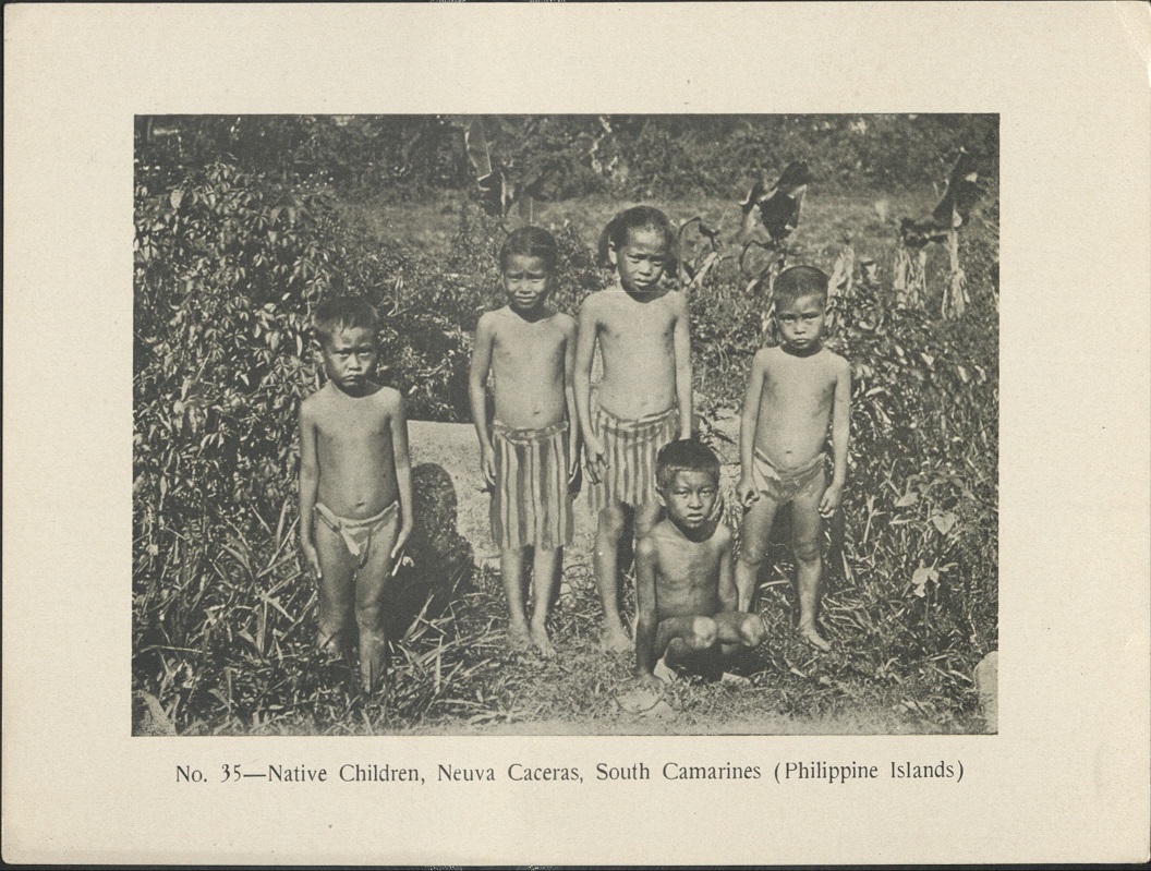 No. 35 – Native children, Nueva Caceras, South Camarines (Philippine Islands).
