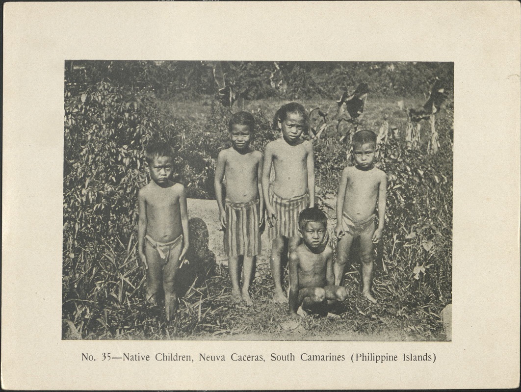 No. 35 – Native children, Nueva Caceras, South Camarines (Philippine Islands).