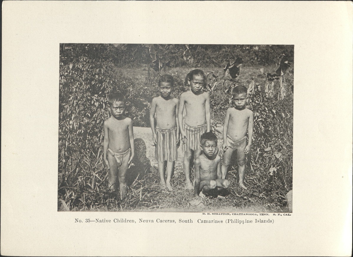 No. 35 – Native children, Nueva Caceras, South Camarines (Philippine Islands).