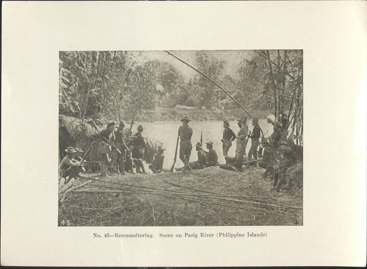 No. 45 – Reconnoitering. Scene on the Pasig River.