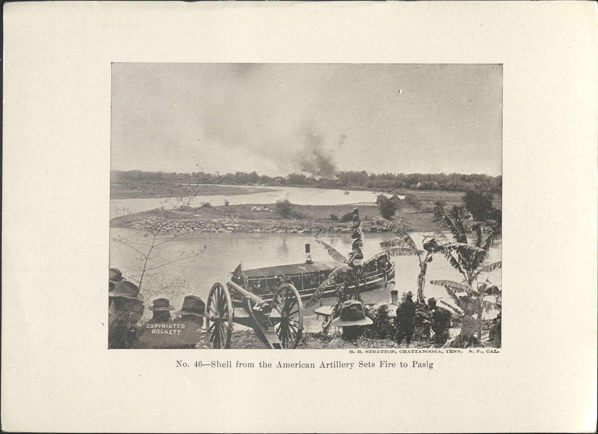 No. 46 – Shell from American artillery sets fire to Pasig.