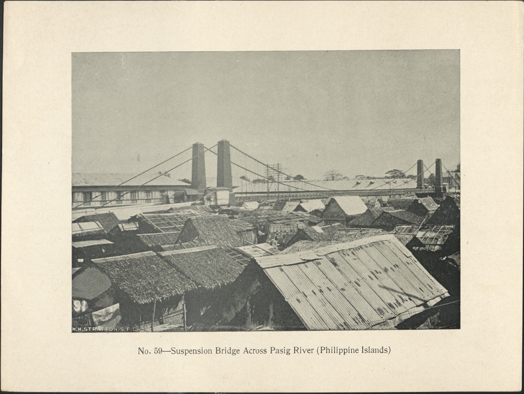 No. 59 – Suspension bridge across Pasig River (Philippine Islands).