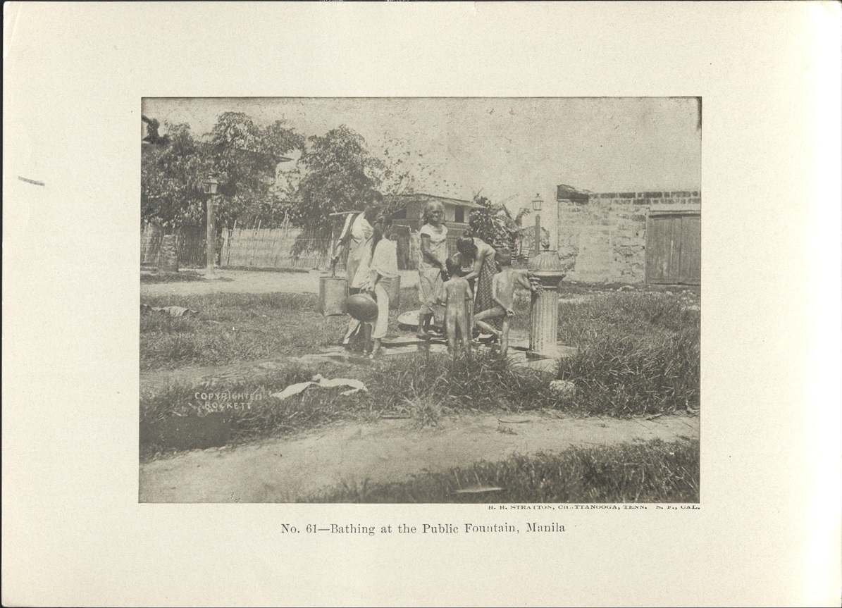 No. 61 – Bathing at the public fountain, Manila.