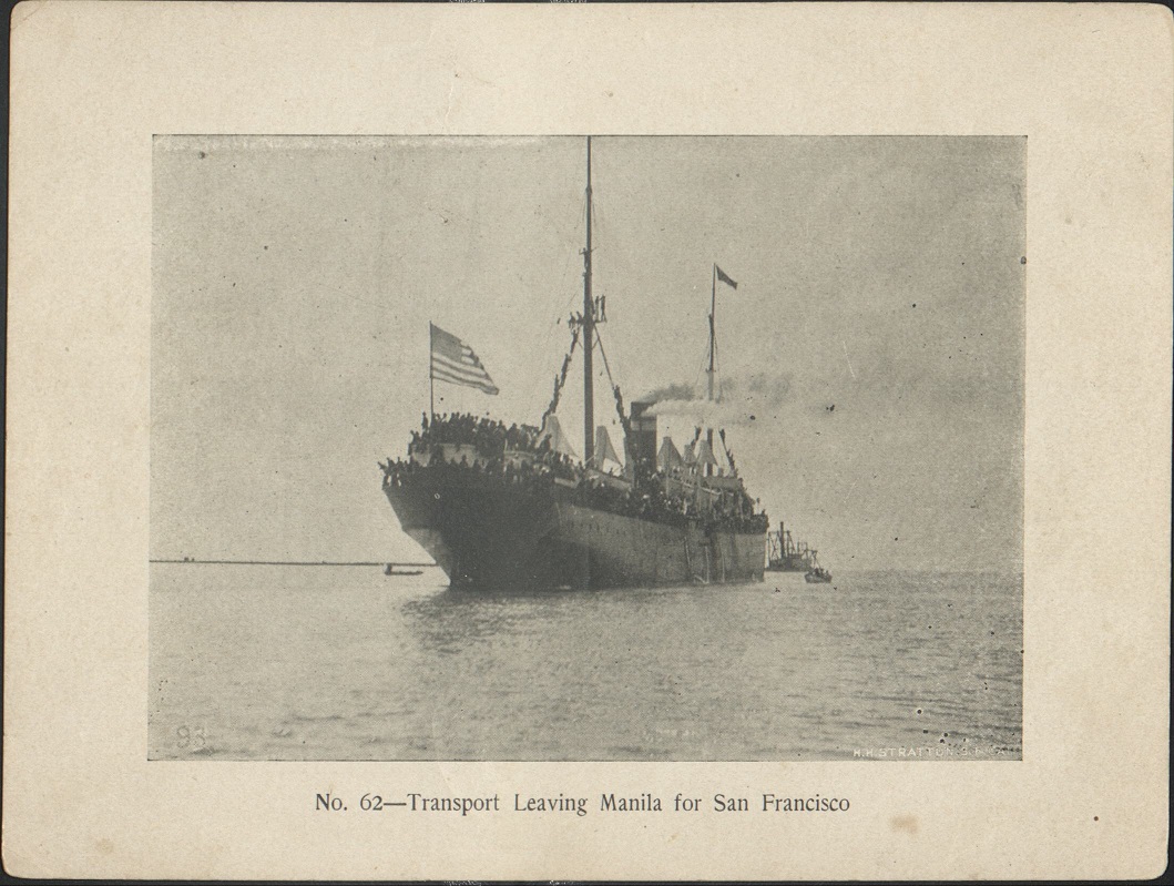 No. 62 – Transport leaving Manila for San Francisco.