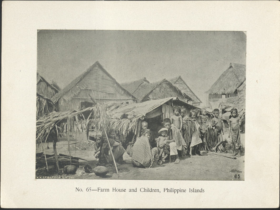 No. 65 – Farm house and children, Philippine Islands.