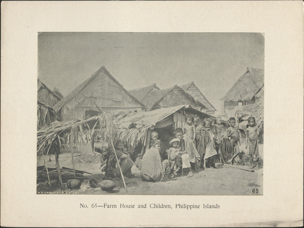 No. 65 – Farm house and children, Philippine Islands.