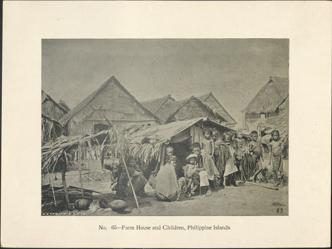 No. 65 – Farm house and children, Philippine Islands.