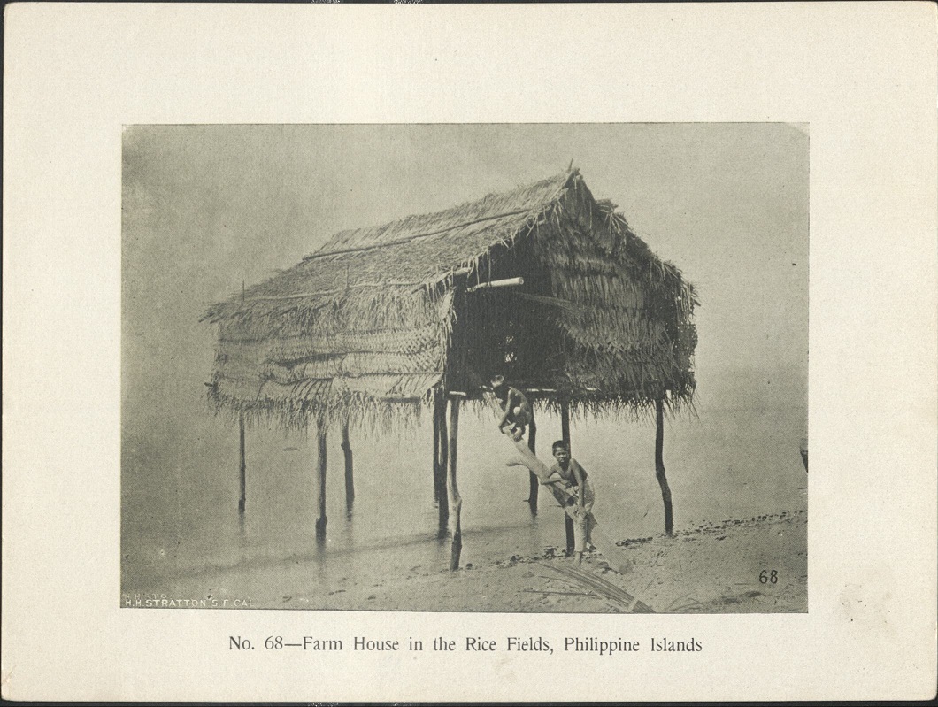 No. 68 – Farm house in the rice fields, Philippine Islands.