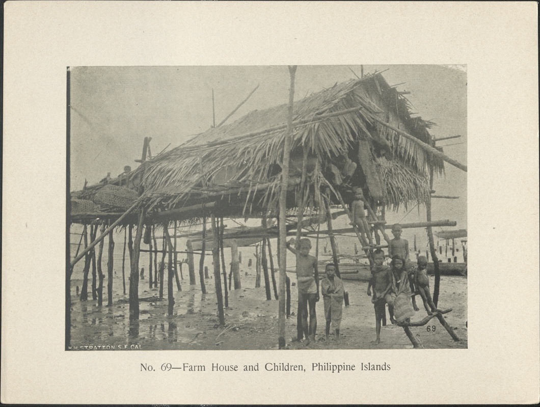 No. 69 – Farm house and children, Philippine Islands.