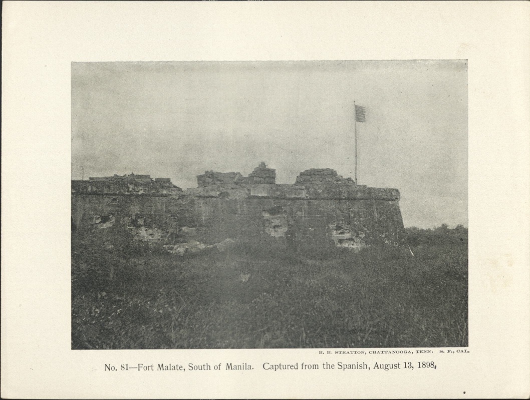 No. 81 – Fort Malate, south of Manila. Captured from the Spanish, August 13, 1898.