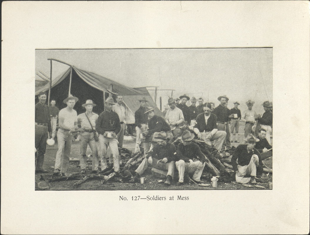 No. 127 – Soldiers at mess.