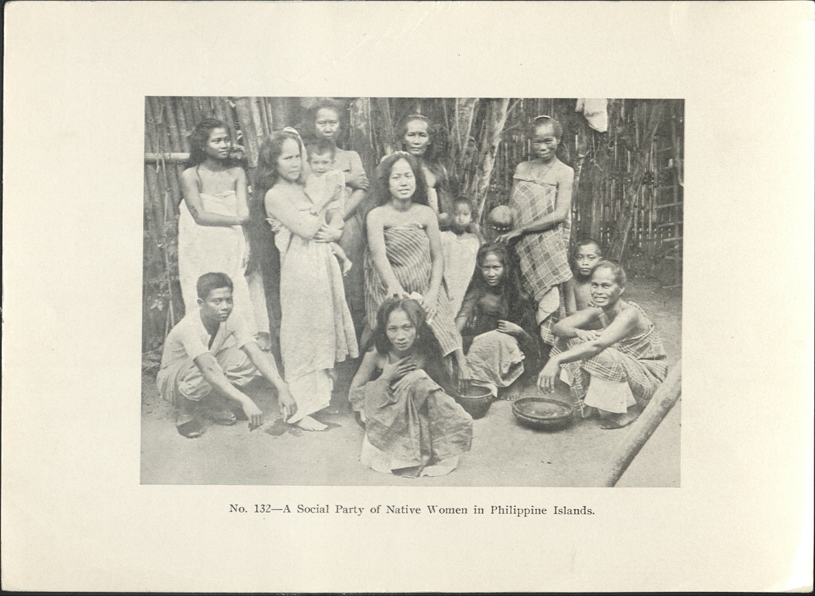 No. 132 – A social party of native women in Philippine Islands.