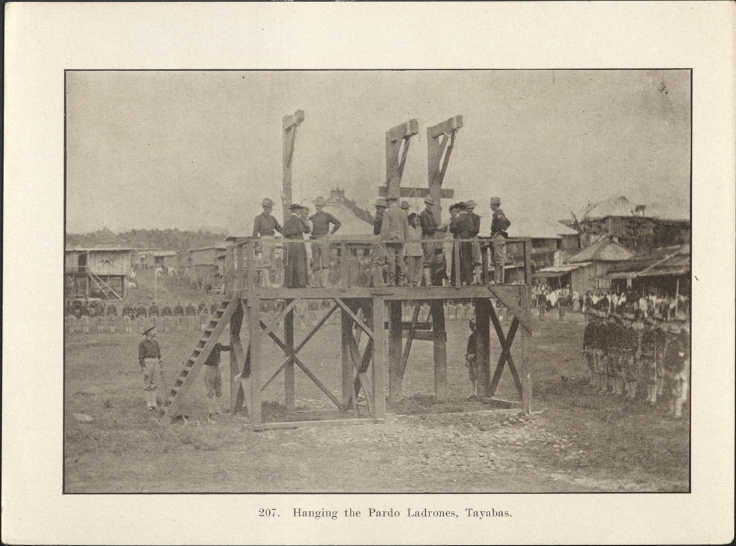 207. Hanging of the Pardo ladrones, Tayabas.