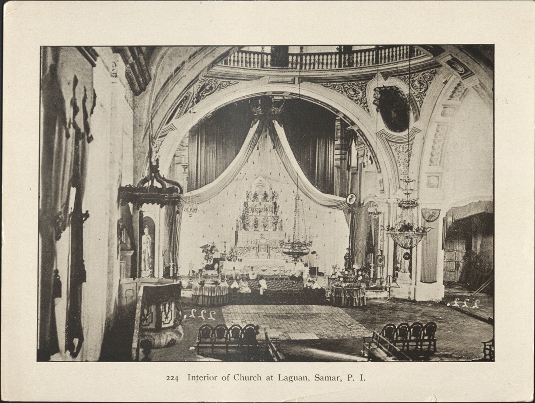 224. Interior of church at Laguan, Samar, P. I.