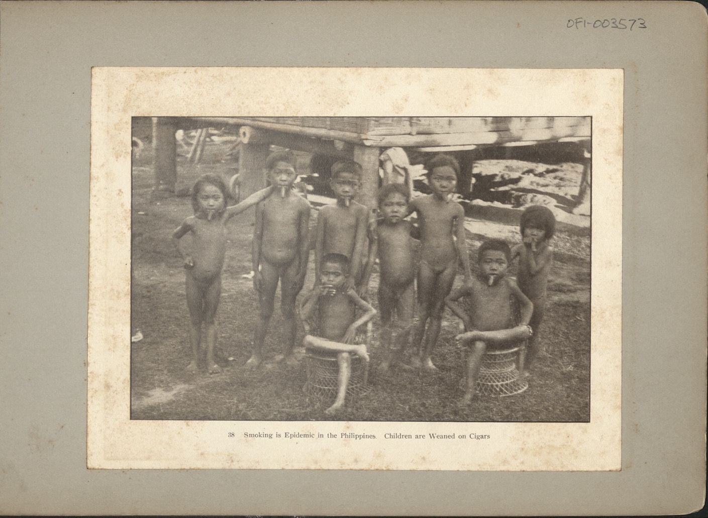 38. Smoking is epidemic in the Philippines. Children are weaned on cigars.