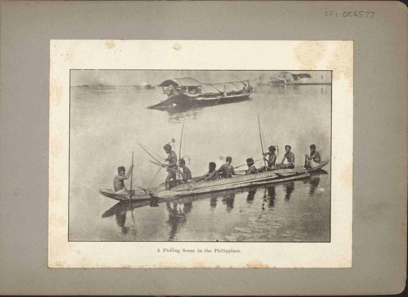 A fishing scene in the Philippines.