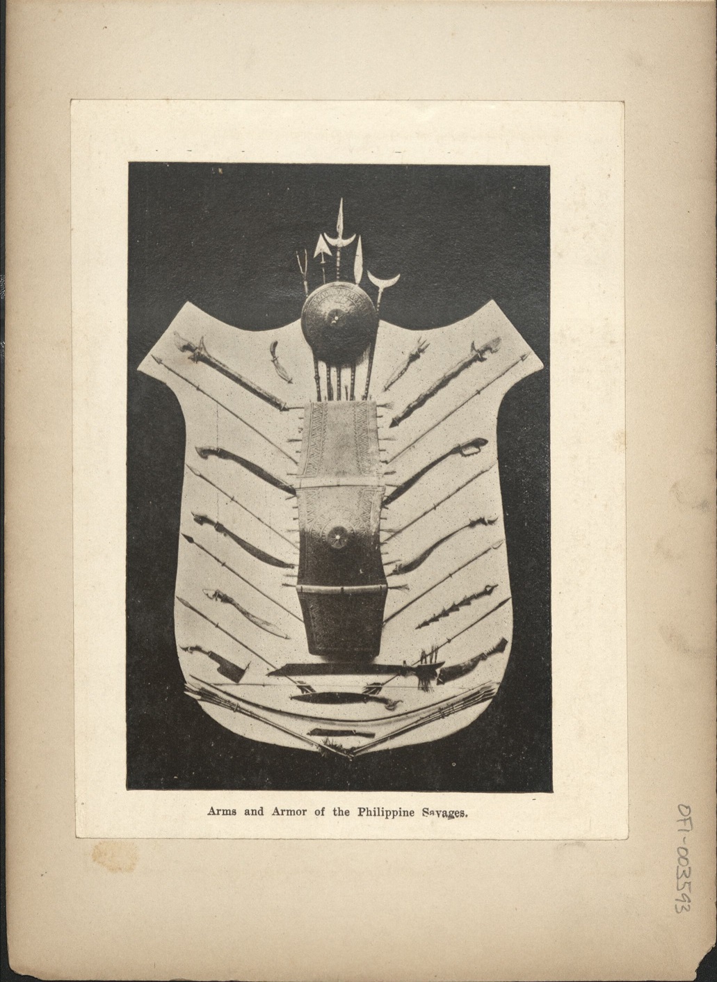 Arms and armor of the Philippine savages.