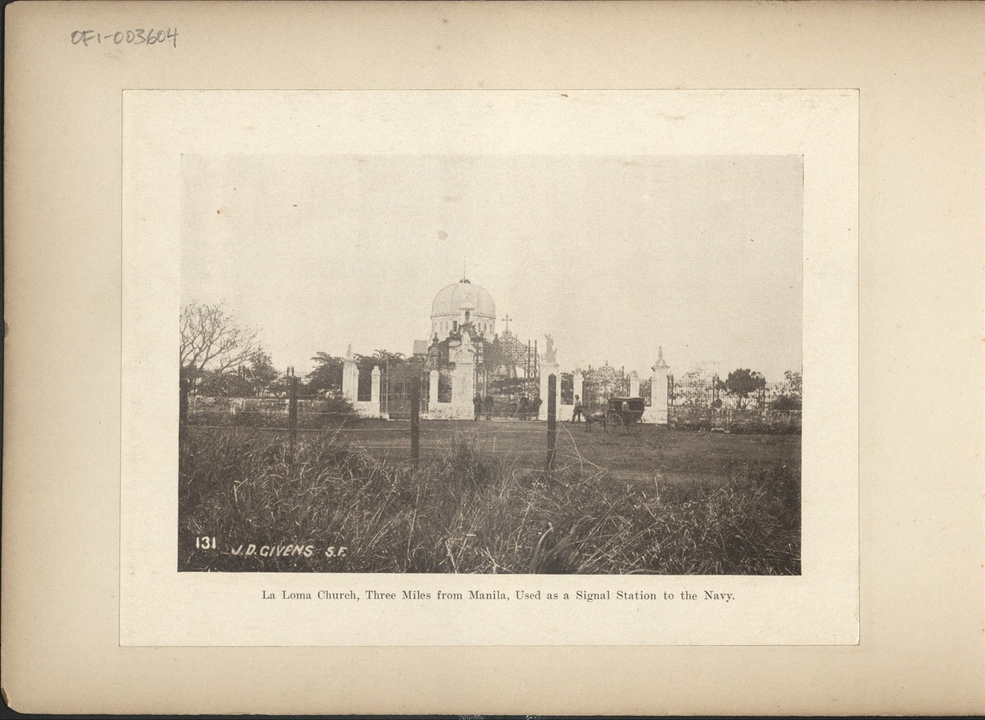 131. La Loma Church, three miles from Manila, used as a signal station for the Navy.