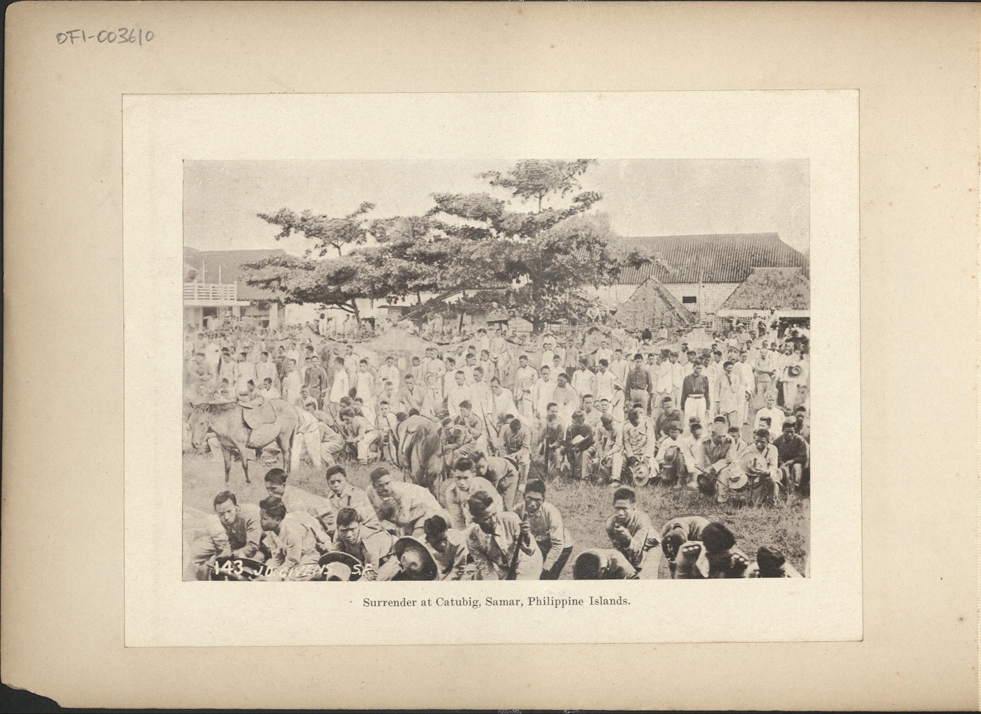 143. Surrender at Catubig, Samar, Philippine Islands.