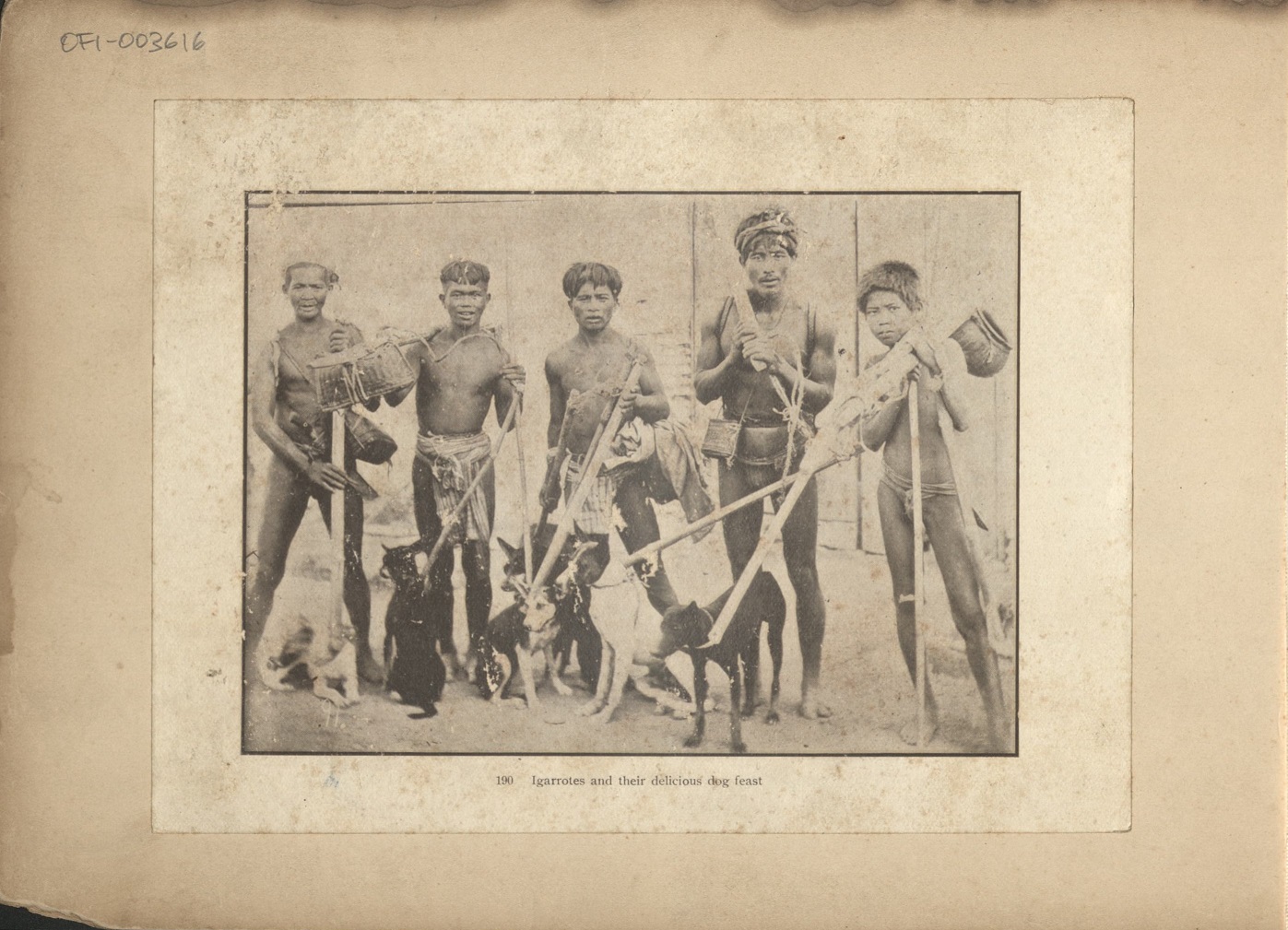190. Igarrotes [Igorots] and their delicious dog feast.