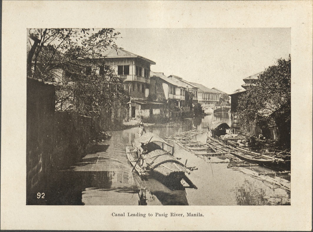 92. Canal leading to Pasig River, Manila.