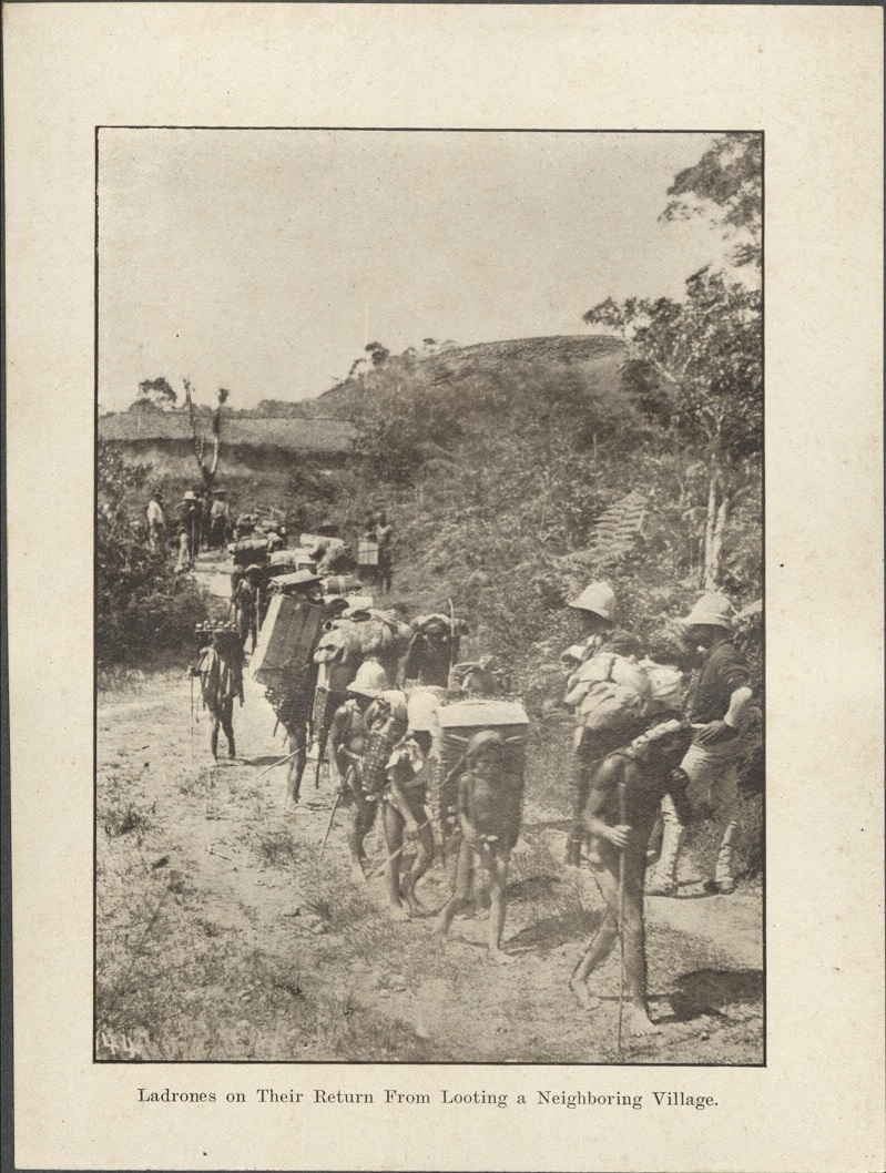 44. Ladrones on their return from looting a neighboring village.