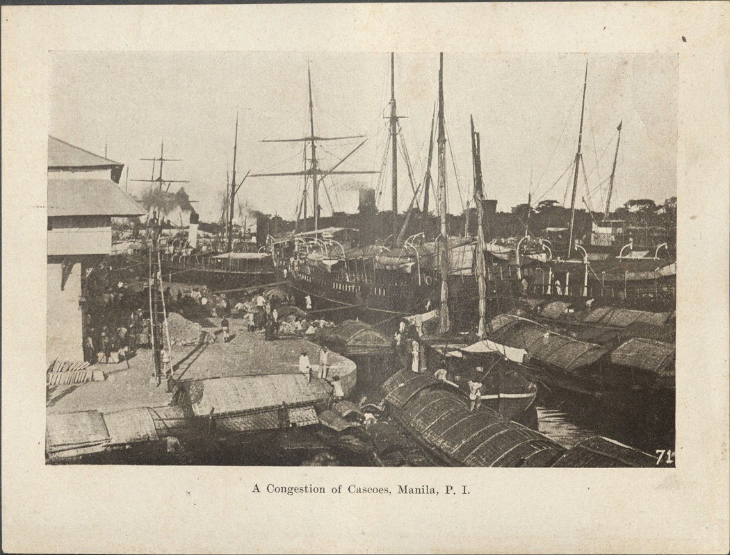 71. A congestion of cascoes [cascos], Manila, P. I.