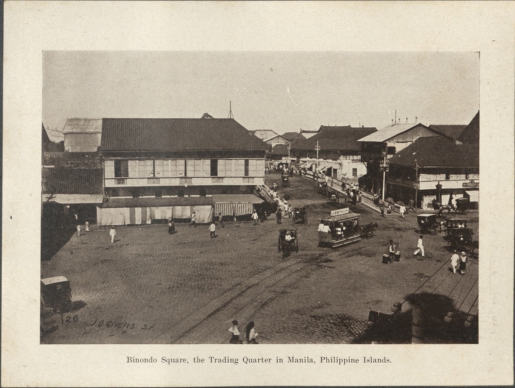 126. Binondo Square, the trading quarter in Manila, Philippine Islands.