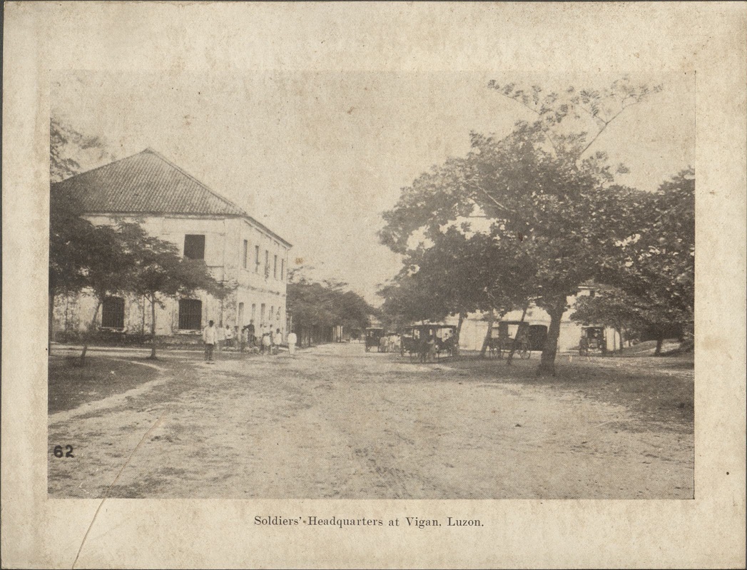 62. Soldiers’ headquarters at Vigan, Luzon.