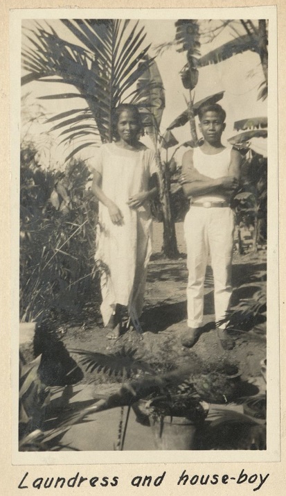 Domestic servants – Laundress and house-boy.