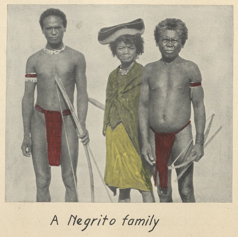 A Negrito family [Two dollars a month make the Presidente’s family plutocrats].