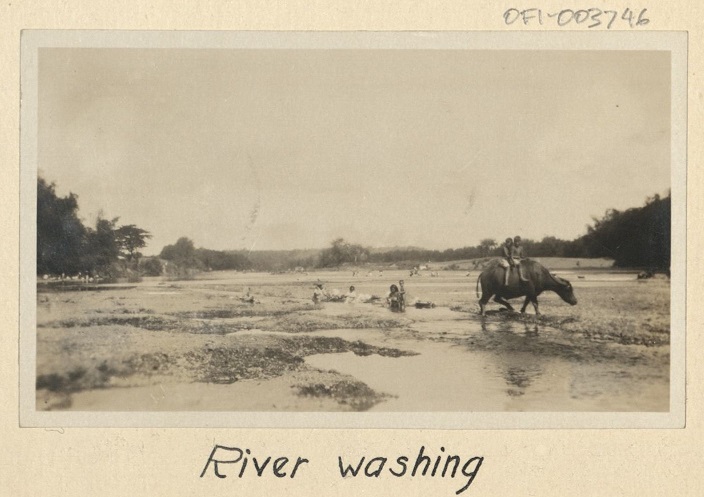 River washing.