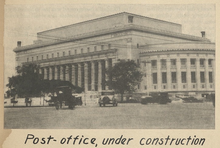 Post office, under construction.