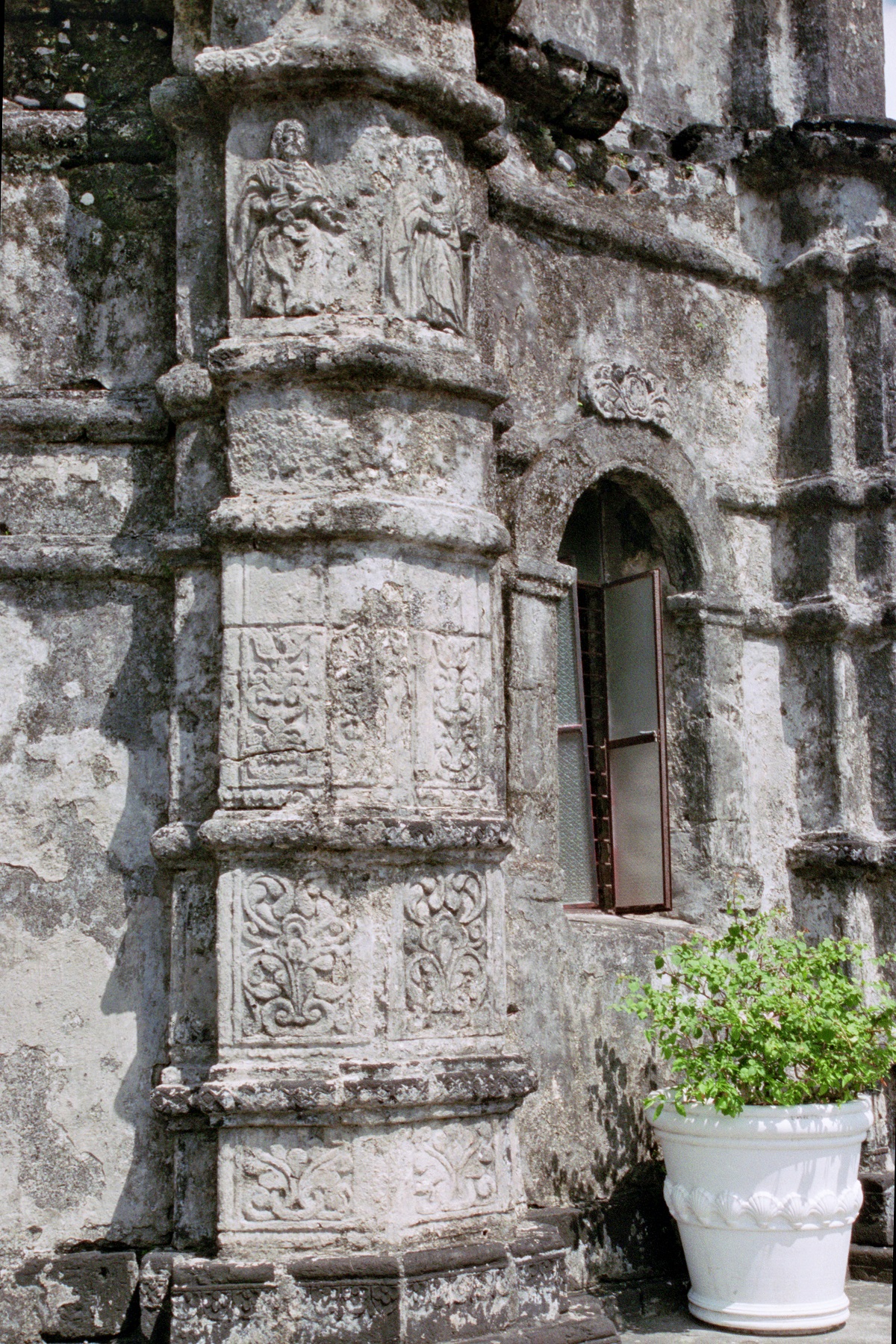 Daraga Church, Albay Province – detail of stone carving.