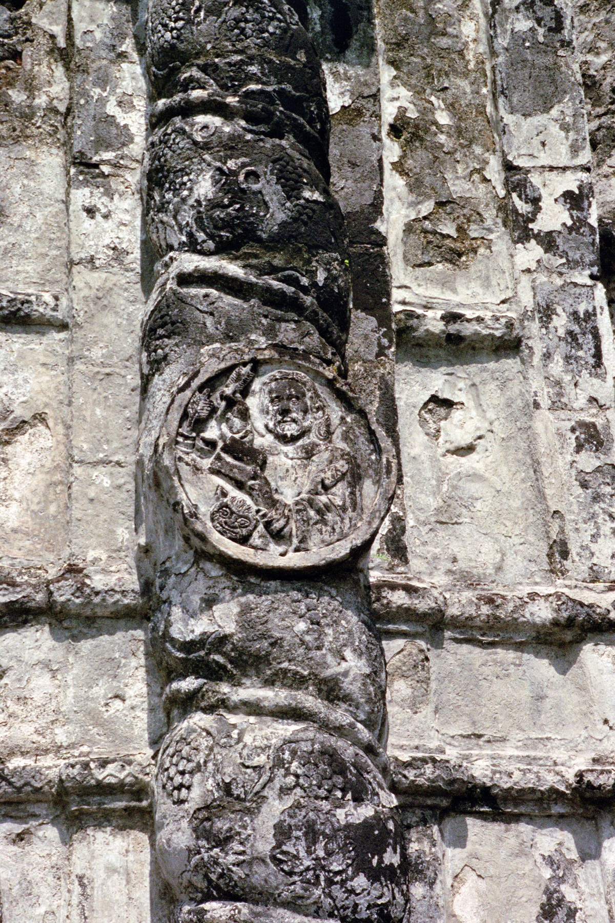 Daraga Church, Albay Province – detail of stone carving.