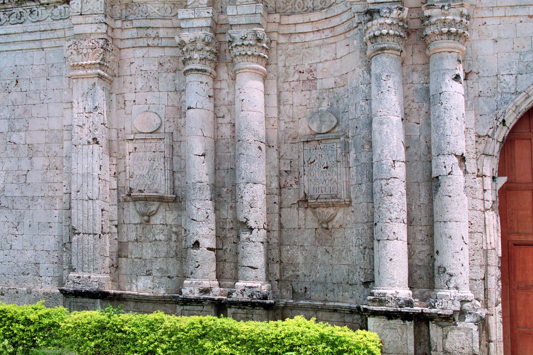 Loon Church, Bohol – details of stone carving.
